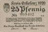 Банкнота 25 пфенігів 1920 року, Нотгельд, Еркеленц (Erkelenz), UNC купити на monitex.com.ua - 0 Банкнота 25 пфенігів 1920 року, Нотгельд, Еркеленц (Erkelenz), UNC