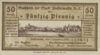 Банкнота 50 пфеннигов 1919 года, Нотгельд, Финстервальде (Finsterwalde), UNC купить на monitex.com.ua - 0 Банкнота 50 пфеннигов 1919 года, Нотгельд, Финстервальде (Finsterwalde), UNC