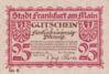 Банкнота 25 пфеннигов 1919 года, Нотгельд, Франкфурт (Frankfurt), UNC купить на monitex.com.ua - 0 Банкнота 25 пфеннигов 1919 года, Нотгельд, Франкфурт (Frankfurt), UNC