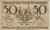 Банкнота 50 пфенігів, Нотгельд, Фрауштадт (Fraustadt), UNC купити на monitex.com.ua - 0 Банкнота 50 пфенігів, Нотгельд, Фрауштадт (Fraustadt), UNC