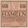 Банкнота 1 марка 1921 года, Нотгельд, Хамельн (Hameln), UNC купить на monitex.com.ua - 0 Банкнота 1 марка 1921 года, Нотгельд, Хамельн (Hameln), UNC