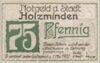 Банкнота 75 пфенігів 1922 року, Нотгельд, Хольцмінден (Holzminden), UNC купити на monitex.com.ua - 0 Банкнота 75 пфенігів 1922 року, Нотгельд, Хольцмінден (Holzminden), UNC