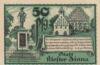 Банкнота 50 пфенігів 1920 року, Нотгельд, Клостер Цинна (Kloster Zinna), UNC купити на monitex.com.ua - 0 Банкнота 50 пфенігів 1920 року, Нотгельд, Клостер Цинна (Kloster Zinna), UNC