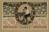 Банкнота 50 пфенігів 1921 року, Нотгельд, Лауша (Lauscha), UNC купити на monitex.com.ua - 0 Банкнота 50 пфенігів 1921 року, Нотгельд, Лауша (Lauscha), UNC