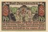 Банкнота 25 пфеннигов 1921 года, Нотгельд, Бад-Эйнхаузен (Bad Oeynhausen), UNC купить на monitex.com.ua - 0 Банкнота 25 пфеннигов 1921 года, Нотгельд, Бад-Эйнхаузен (Bad Oeynhausen), UNC