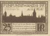 Банкнота 25 пфеннигов 1921 года, Нотгельд, Падерборн (Paderborn), UNC купить на monitex.com.ua - 0 Банкнота 25 пфеннигов 1921 года, Нотгельд, Падерборн (Paderborn), UNC