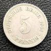 5 пфеннігів (PFENNIG) 1901 року AA, Німецька імперія, VF купить на monitex.com.ua - 0 5 пфеннігів (PFENNIG) 1901 року AA, Німецька імперія, VF