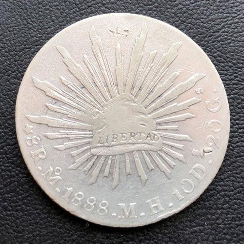 8 реалів 1888 року Мексика XF