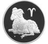 3 рубля 2004 року. Знак зодіаку. Овен. СПМД купити на monitex.com.ua - 0 3 рубля 2004 року. Знак зодіаку. Овен. СПМД