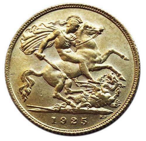 Золота монета Соверен 1925 року. Великобританія. UNC на подарунок