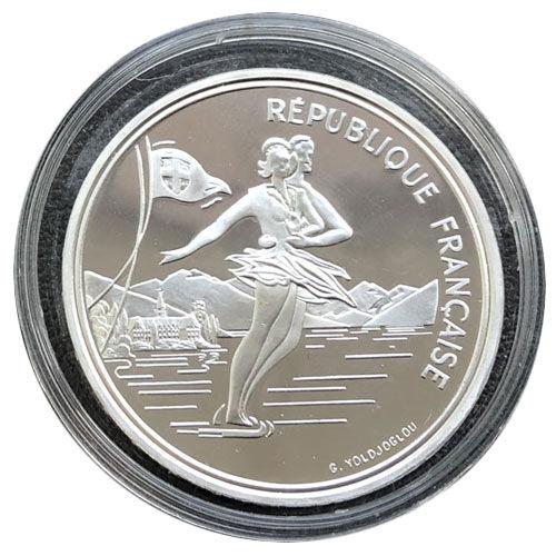 100 франків 1989 року,  «Олімпійські ігри в Альбервілі. Парне фігурне катання» , Франція, Proof