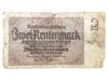Банкнота 2 рентмарки 1937 года, Германия, VG купить на monitex.com.ua - 0 Банкнота 2 рентмарки 1937 года, Германия, VG