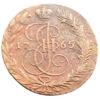 5 копійок 1765 року, ЕМ, Катерина ІІ, XF-UNC, №2 купити на monitex.com.ua - 0 5 копійок 1765 року, ЕМ, Катерина ІІ, XF-UNC, №2