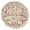 50 пенні 1890 року для Фінляндії, Олександр III, VF купити на monitex.com.ua - 0 50 пенні 1890 року для Фінляндії, Олександр III, VF