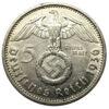 5 рейхсмарок 1936 року, «D» Гінденбург, Третій Рейх XF-AU купити на monitex.com.ua - 0 5 рейхсмарок 1936 року, «D» Гінденбург, Третій Рейх XF-AU