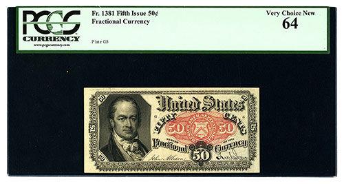 Банкнота 50 центів 1874 року, США