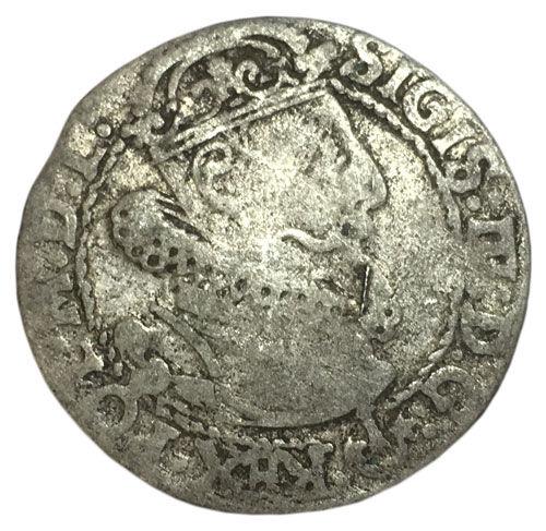 6 грошів 1624 року Сигізмунд III Ваза, Річ Посполита, VF