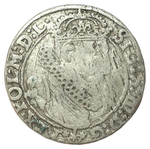 6 грошів 1624 року Сигізмунд III Ваза, Річ Посполита, VF, №2