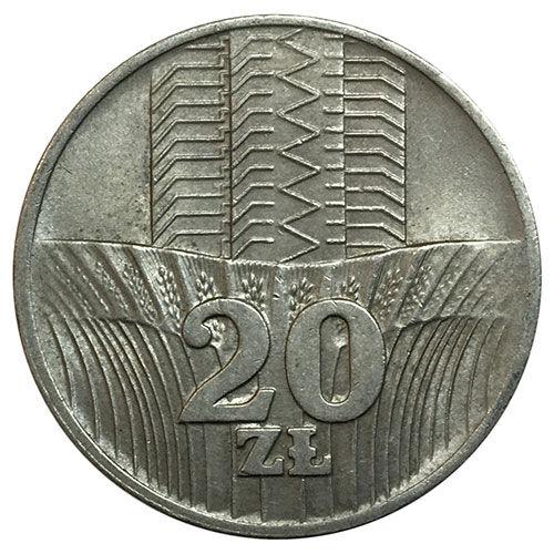 20 злотих 1973-1976 року. Польща VF