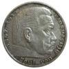 5 рейхсмарок 1939 года, «E», Гинденбург, Третий Рейх VF купить на monitex.com.ua - 0 5 рейхсмарок 1939 года, «E», Гинденбург, Третий Рейх VF