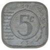 5 центов 1941-1943 года. Нидерланды. VF купить на monitex.com.ua - 0 5 центов 1941-1943 года. Нидерланды. VF
