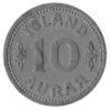 10 ейре 1942 року. Кристіан X. Ісландія. VF купити на monitex.com.ua - 0 10 ейре 1942 року. Кристіан X. Ісландія. VF