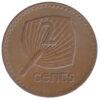 2 цента 1969-1985 року, Єлизавета II, Фіджі, VF купить на monitex.com.ua - 0 2 цента 1969-1985 року, Єлизавета II, Фіджі, VF