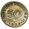50 франків 1954 року. Саар. VF купити на monitex.com.ua - 0 50 франків 1954 року. Саар. VF