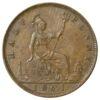 1/2 пенни 1861 года. Великобритания. VF-XF купить на monitex.com.ua - 0 1/2 пенни 1861 года. Великобритания. VF-XF