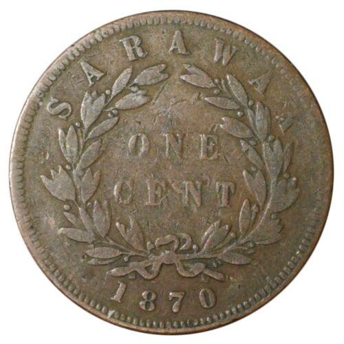 1 цент 1870 року. Саравак. VF