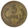 5 ере 1884 року. Кристіан ІХ. Данія F-VF купить на monitex.com.ua - 0 5 ере 1884 року. Кристіан ІХ. Данія F-VF