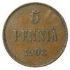 5 пенні 1908 року для Фінляндії, Микола II, XF купити на monitex.com.ua - 0 5 пенні 1908 року для Фінляндії, Микола II, XF