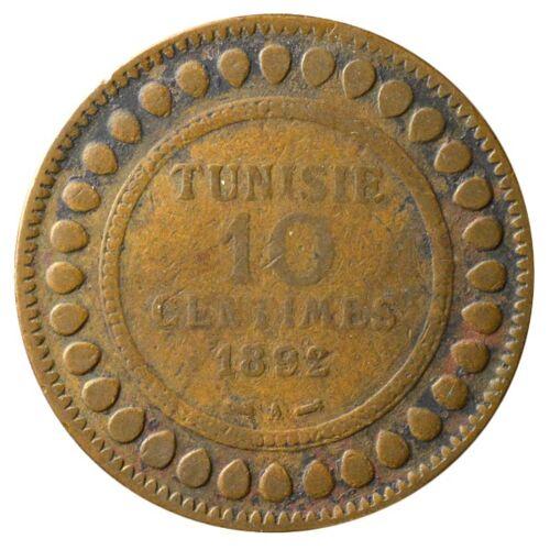 10 сантимів 1892 року. Туніс VF