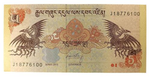 Банкнота 5 нгултрум 2015 року, Бутан, UNC, №2