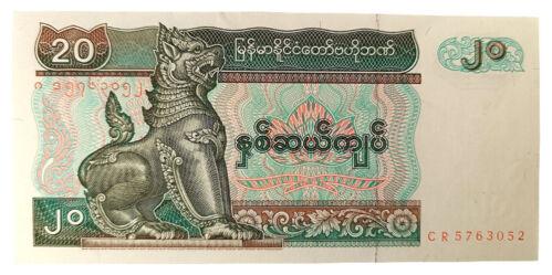 Банкнота 20 к'ятів 1994 року, М'янма, UNC