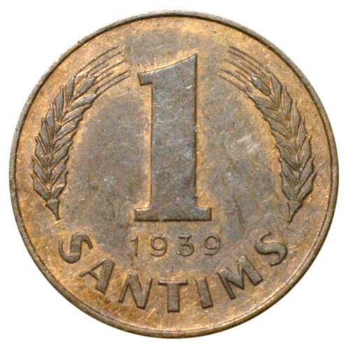 1 сантим 1939 року, Латвія, VF