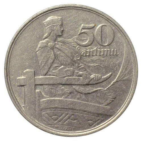 50 сантимів 1922 року. Латвія. VF, №2