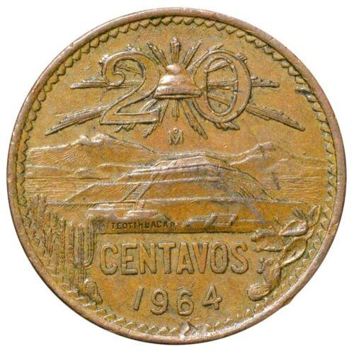 20 сентаво 1964 року. Мексика VF-XF