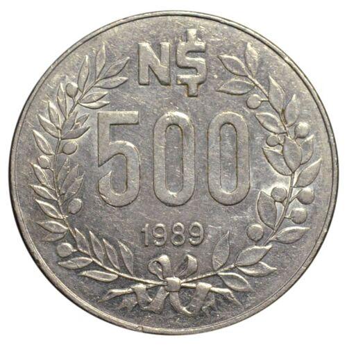 500 нових песо 1989 року. Уругвай. XF