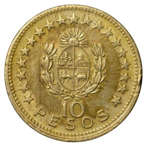 10 песо 1965 року. Уругвай. XF