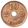 10 пенни 1942 года, Финляндия, VF-XF купить на monitex.com.ua - 0 10 пенни 1942 года, Финляндия, VF-XF