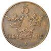 5 ере 1940 року. Густав V. Швеція. VF купить на monitex.com.ua - 0 5 ере 1940 року. Густав V. Швеція. VF