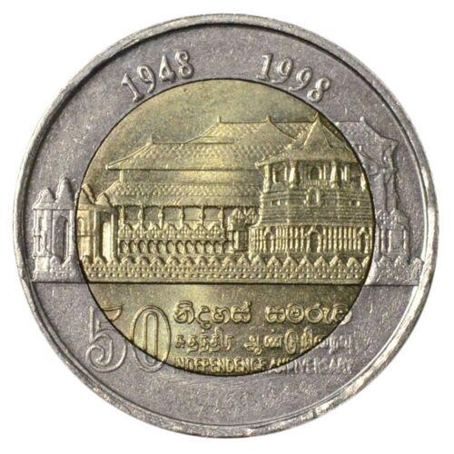 10 рупій 1998 року «50 років незалежності» Шрі-Ланка UNC