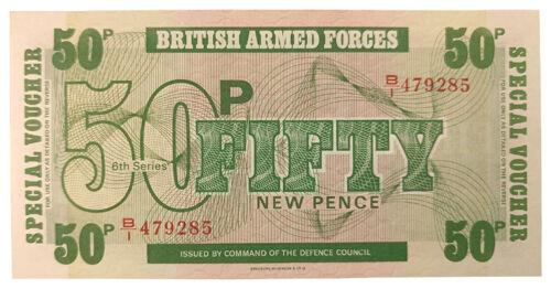 Банкнота 50 пенсів 1972 року Великобританія (Британська армія), UNC