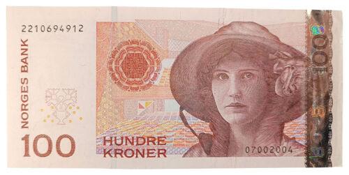 Банкнота 100 крон 2010 року, Норвегія, VF+