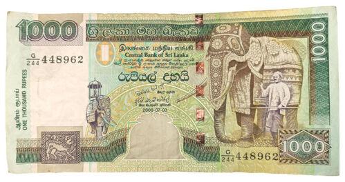 Банкнота 1000 рупій 2006 року, Шрі-Ланка, F