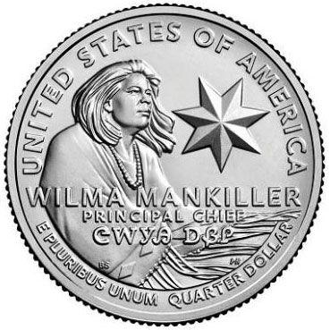 25 центів (квотер) 2022 рік P Вільма Манкіллер