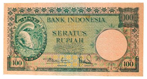 Банкнота 100 рупій 1957 року, Індонезія, XF