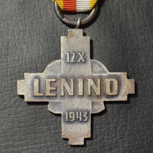 Нагрудний знак  «за битву під Леніно» (хрест), Польща Нагрудний знак  «за битву під Леніно» (хрест), Польща