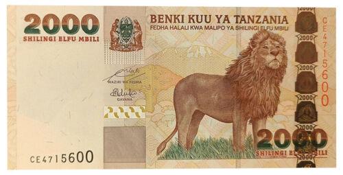 Банкнота 2000 шилінгів 2003 року, Танзанія, UNC